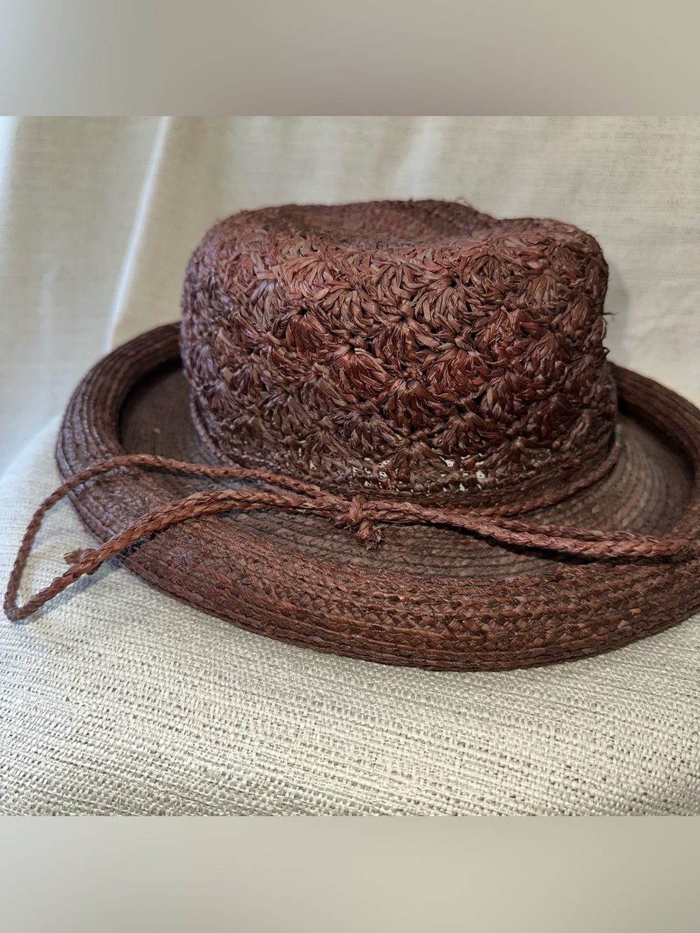 Vintage Callanan Hand Woven Raffia Hat - Picture 2 of 8